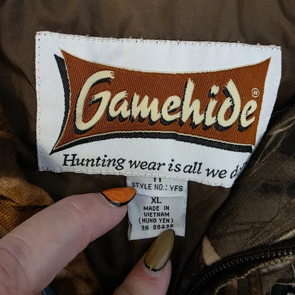 Gamehide Hush Hide Fleece Camouflage Quarter Zip Jacket Size XL - Picture 6 of 9